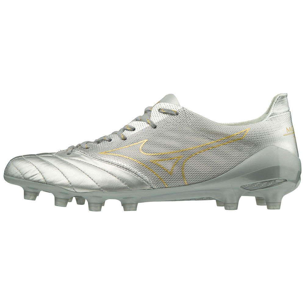 Damske Kopačky Mizuno MORELIA NEO II BETA Strieborne/Zlate Vypredaj CORL52394